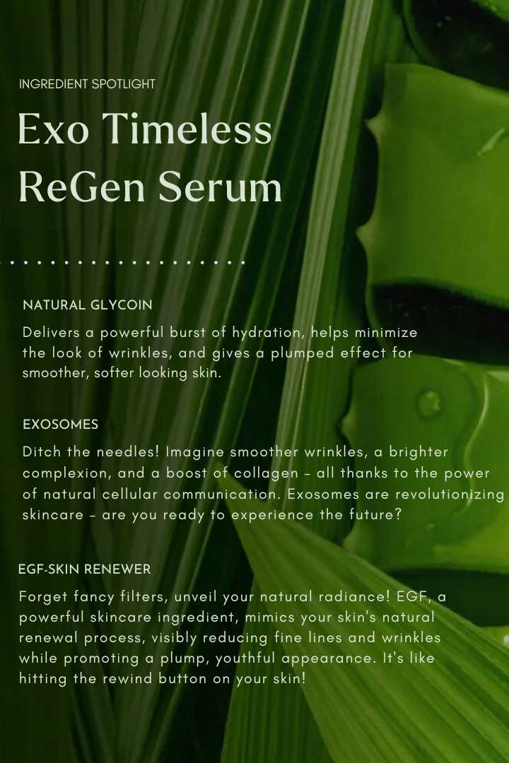 EXOSOMES | Exo Timeless ReGen Serum