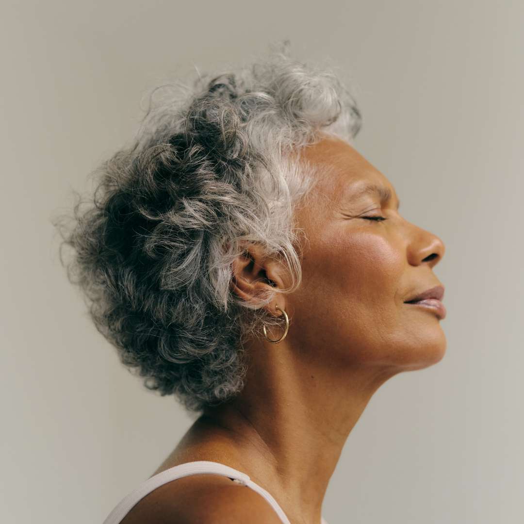 woman, smiling, menopause
