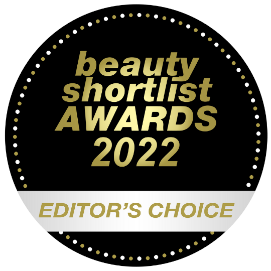 Award-winning Beauty Shortlist Awards Badge