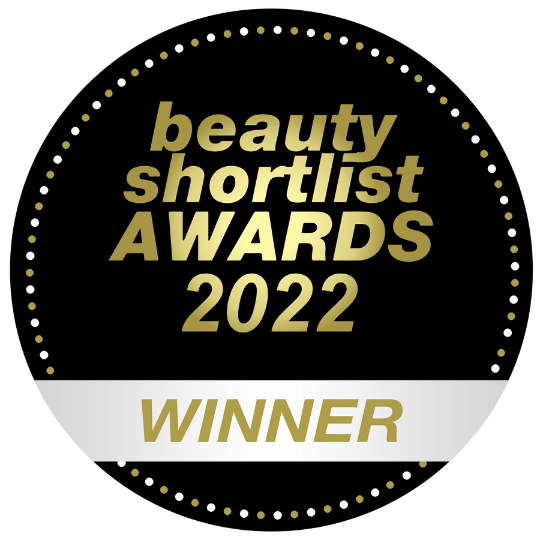 Award-winning Beauty Shortlist Awards 2022 Badge