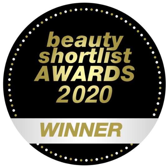 Award-winning Beauty Shortlist Awards 2020 Badge