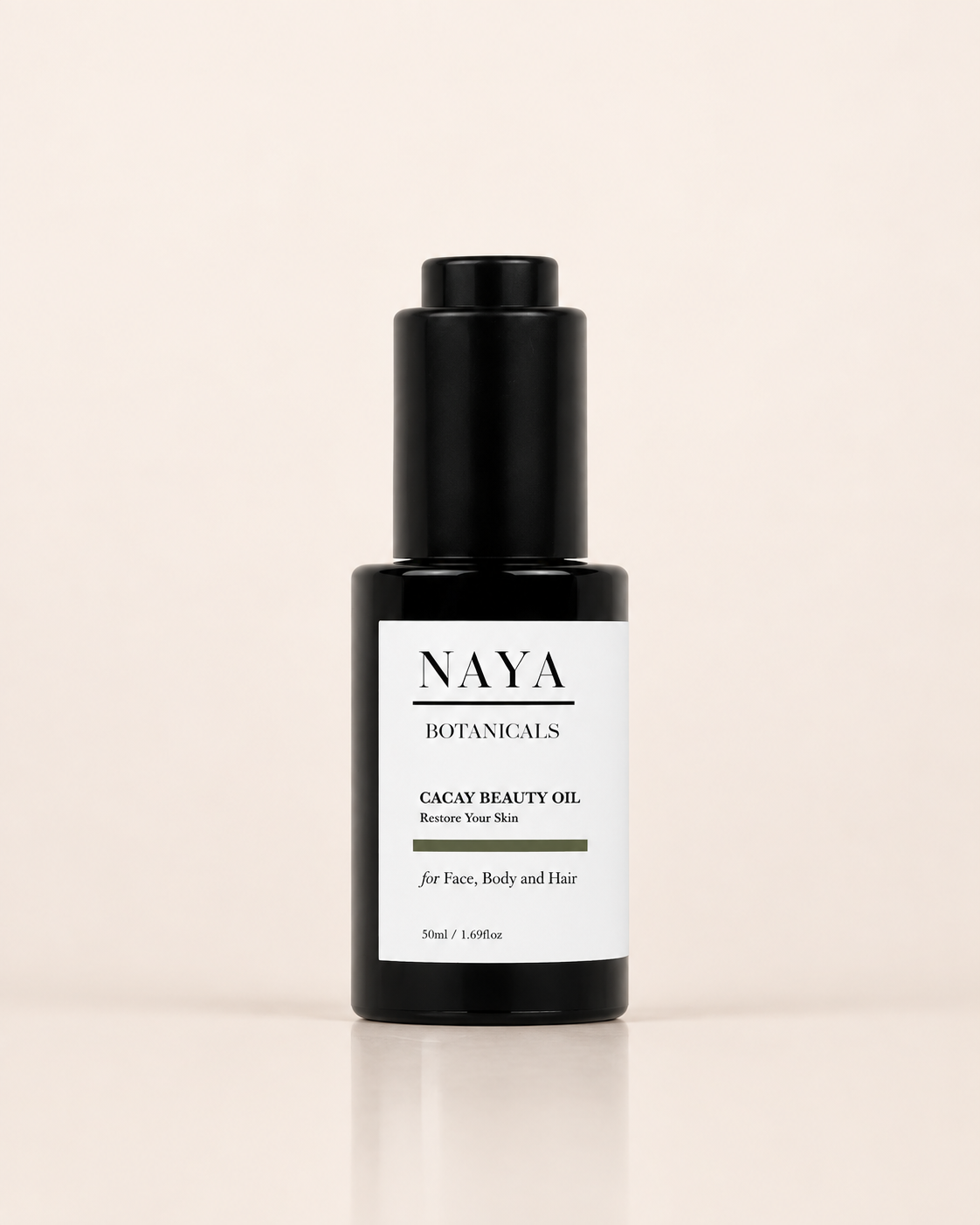 NAYA Cacay Beauty Oil product image on a light background.