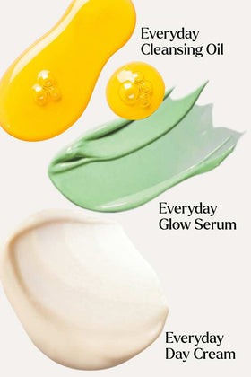 NAYA GLOW The Everyday Bestseller Trio product image on a light background.