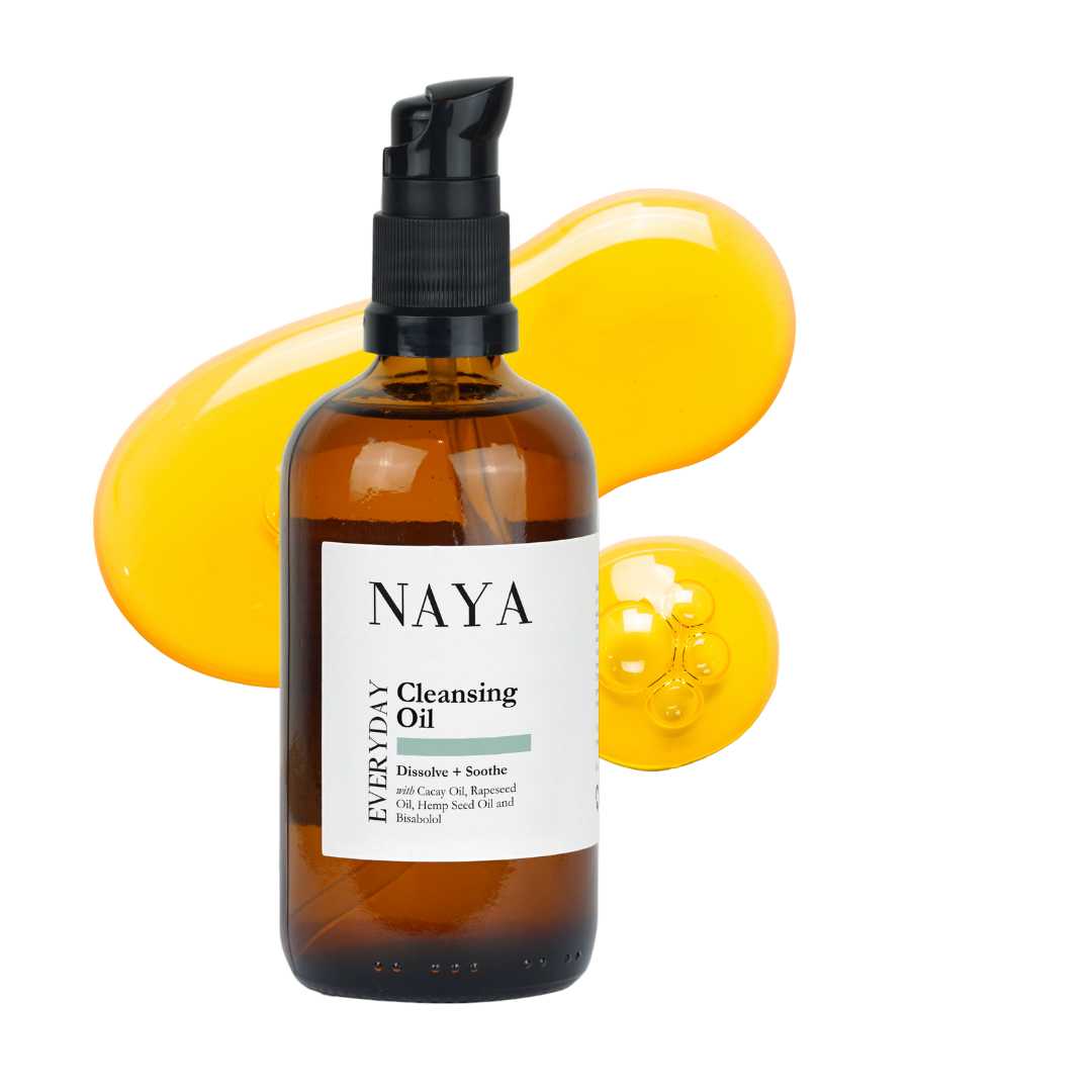 everyday cleansing oil product with texture naya