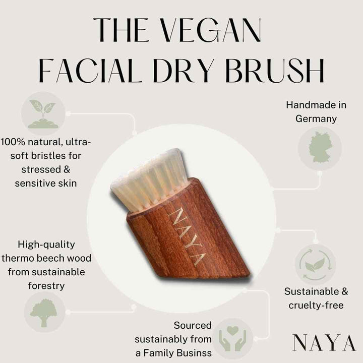 NAYA Vegan Facial Dry Brush , , NAYA , , NAYA , nayaglow.com