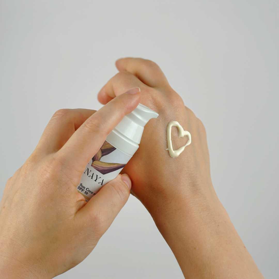 Shield Me | SPF 50+ Skin Barrier Sunfluid (No parfum/EOs) , Sunfluid , NAYA , sun care , NAYA , nayaglow.com